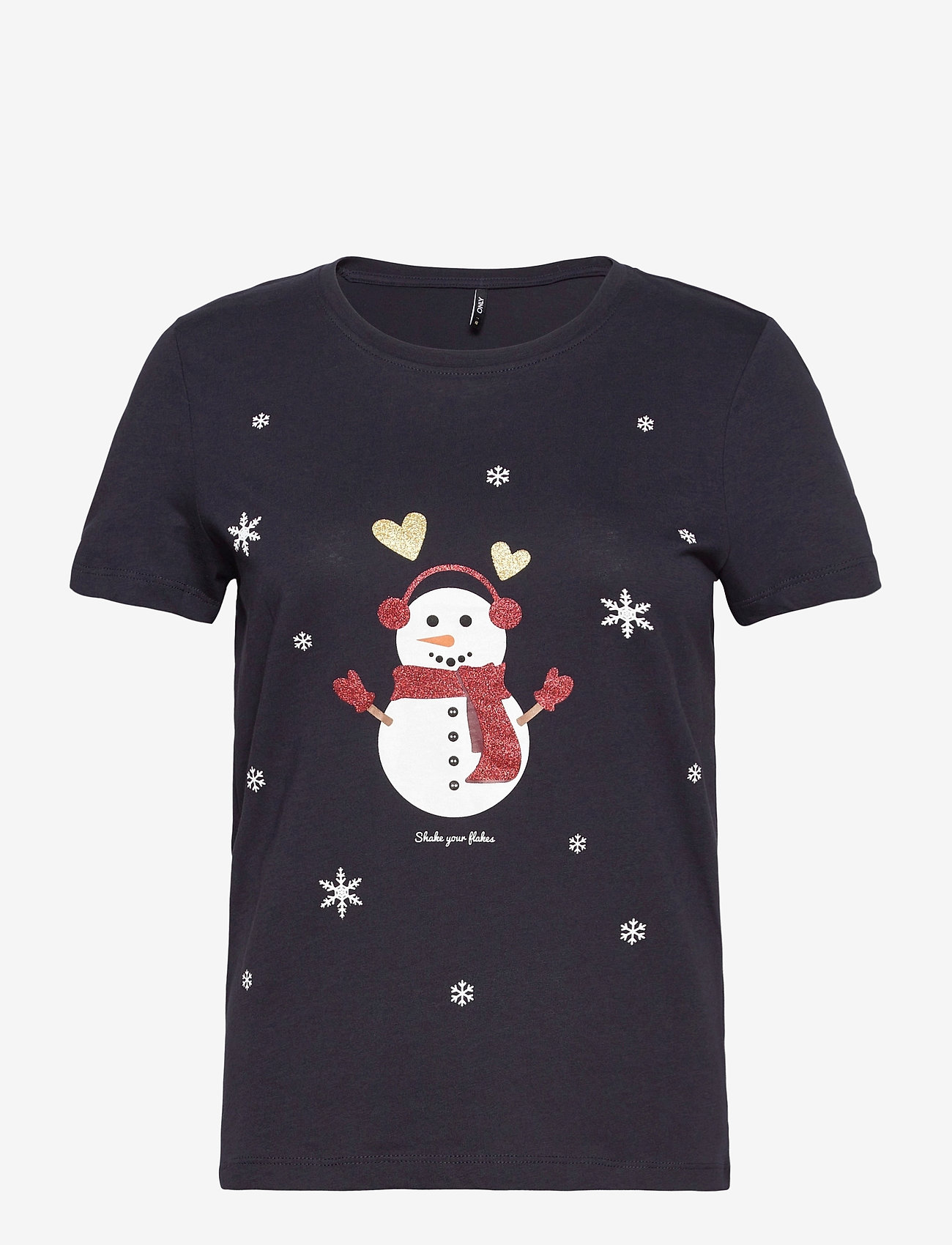 ONLY Damen Onlxmas Yrsa Christmas Reg S/S Top JRS T-Shirt