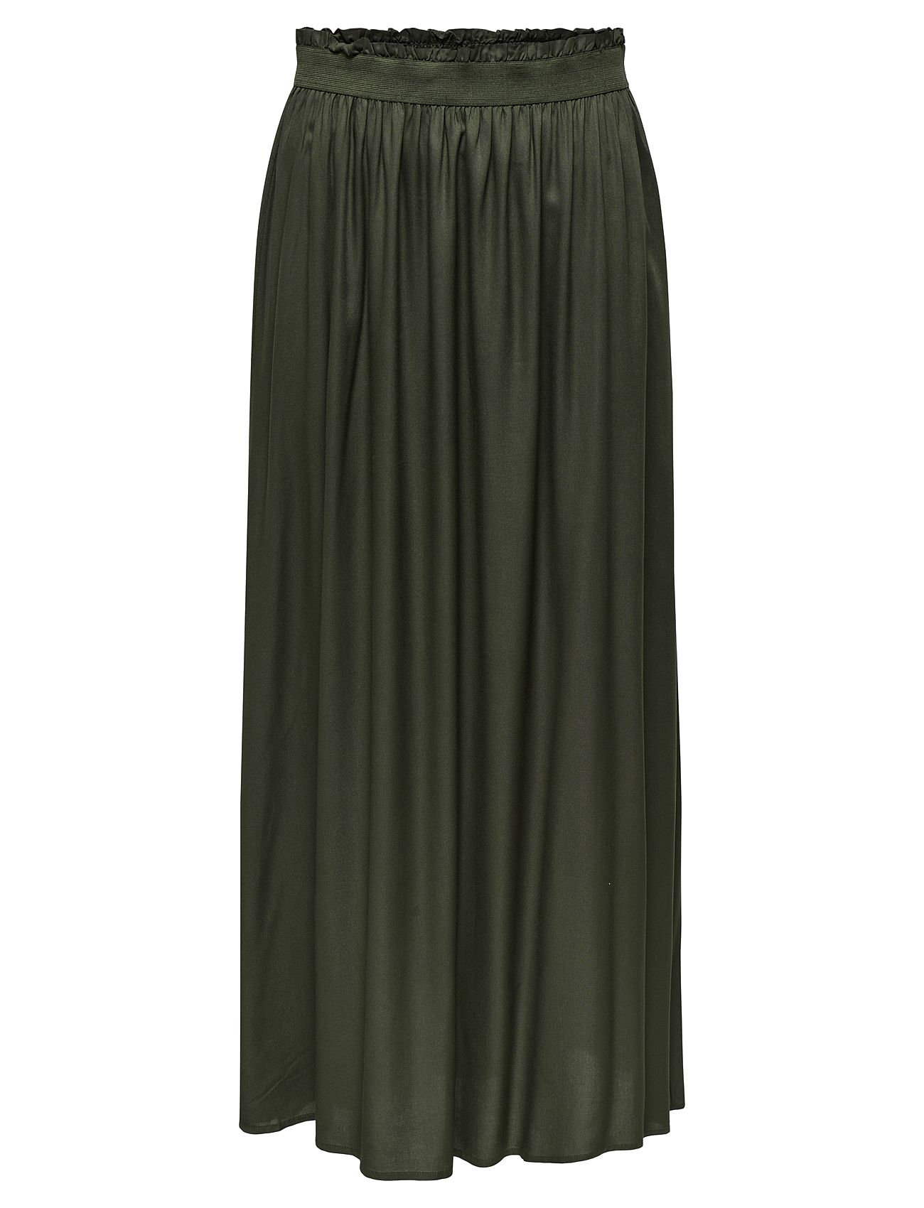 Onlvenedig Life Long Skirt Wvn Noos Langt Skjørt Khaki Green ONLY