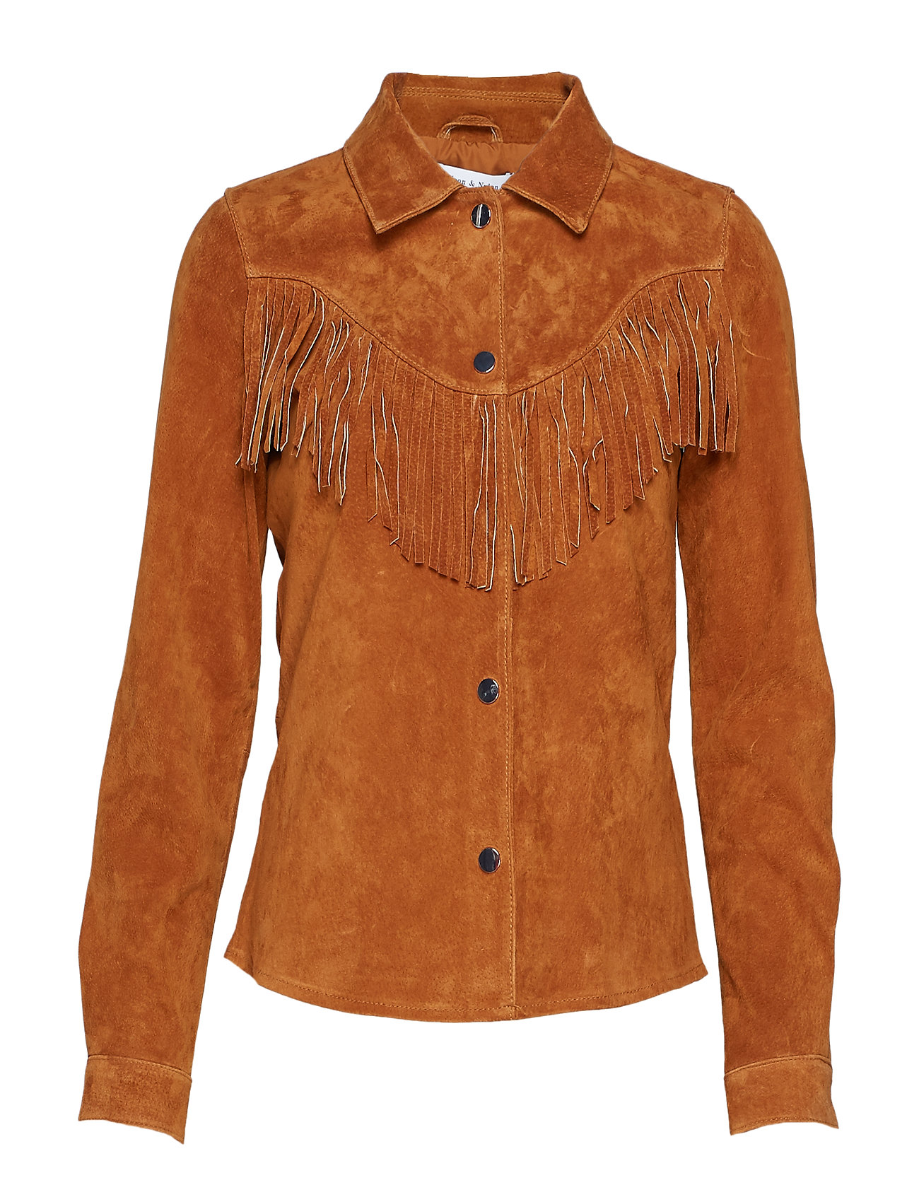 Onlmani Suede Frill Shirt Wvn Overhemd Met Lange Mouwen Bruin Only only kopen in de aanbieding