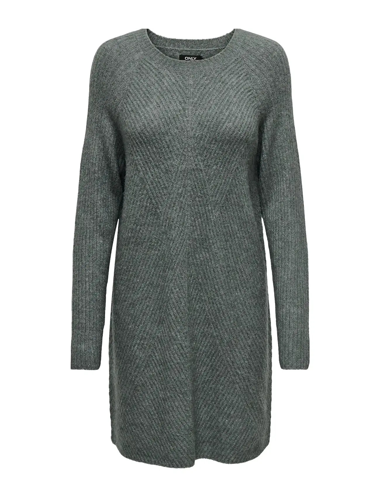 Onlcarol L/S Dress Knt Noos Kort Kjole Green ONLY