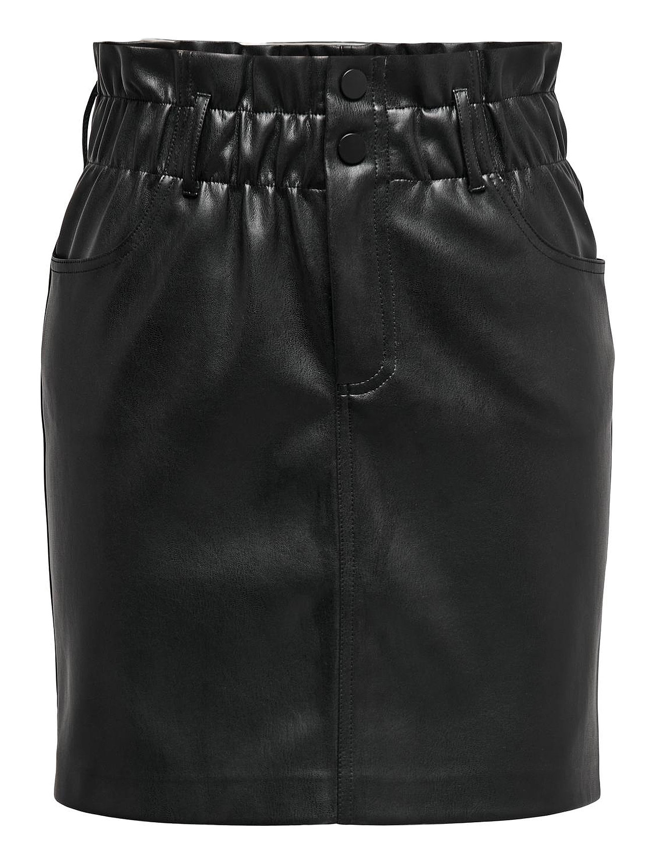 Onlmaiya-Miri Life Faux L. Skrt Pnt Noos Kort Skjørt Black ONLY
