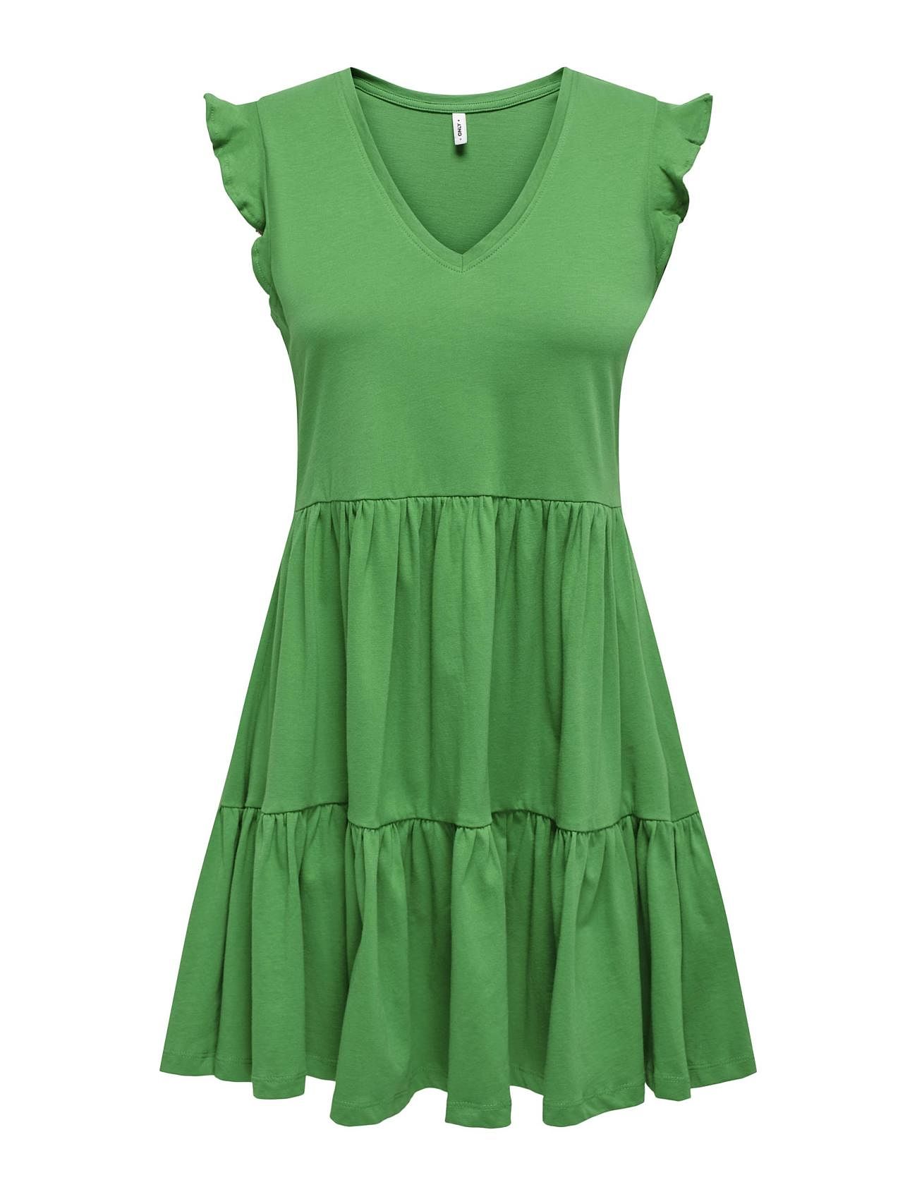 Onlmay Cap Sleev Fril Dress Jrs Noos Kort Kjole Green ONLY