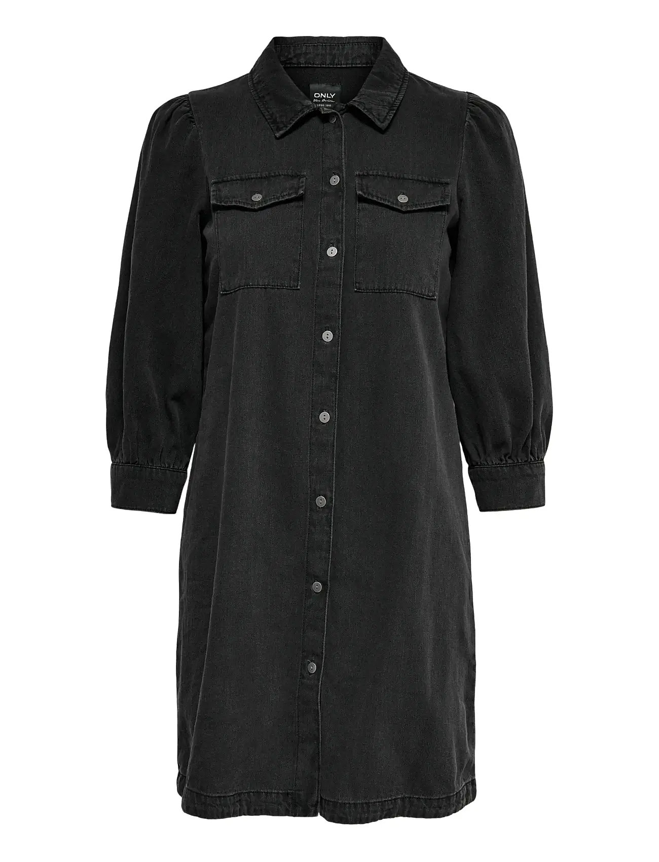 ONLY Onlfelica Dnm Kleid Noos Schwarz - XS - Damen
