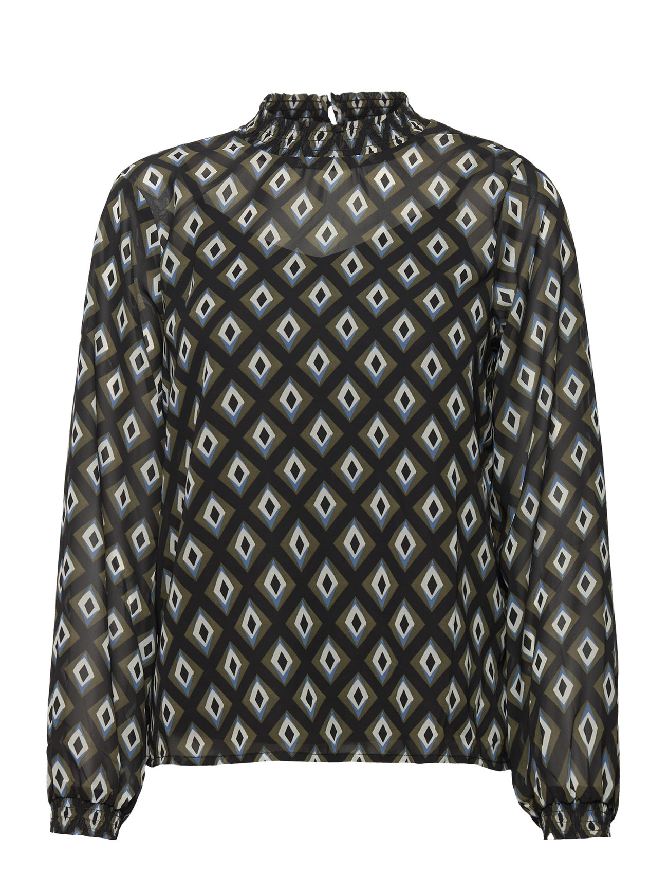 Onlstar L/S Smock Top Ptm Patterned ONLY 112948