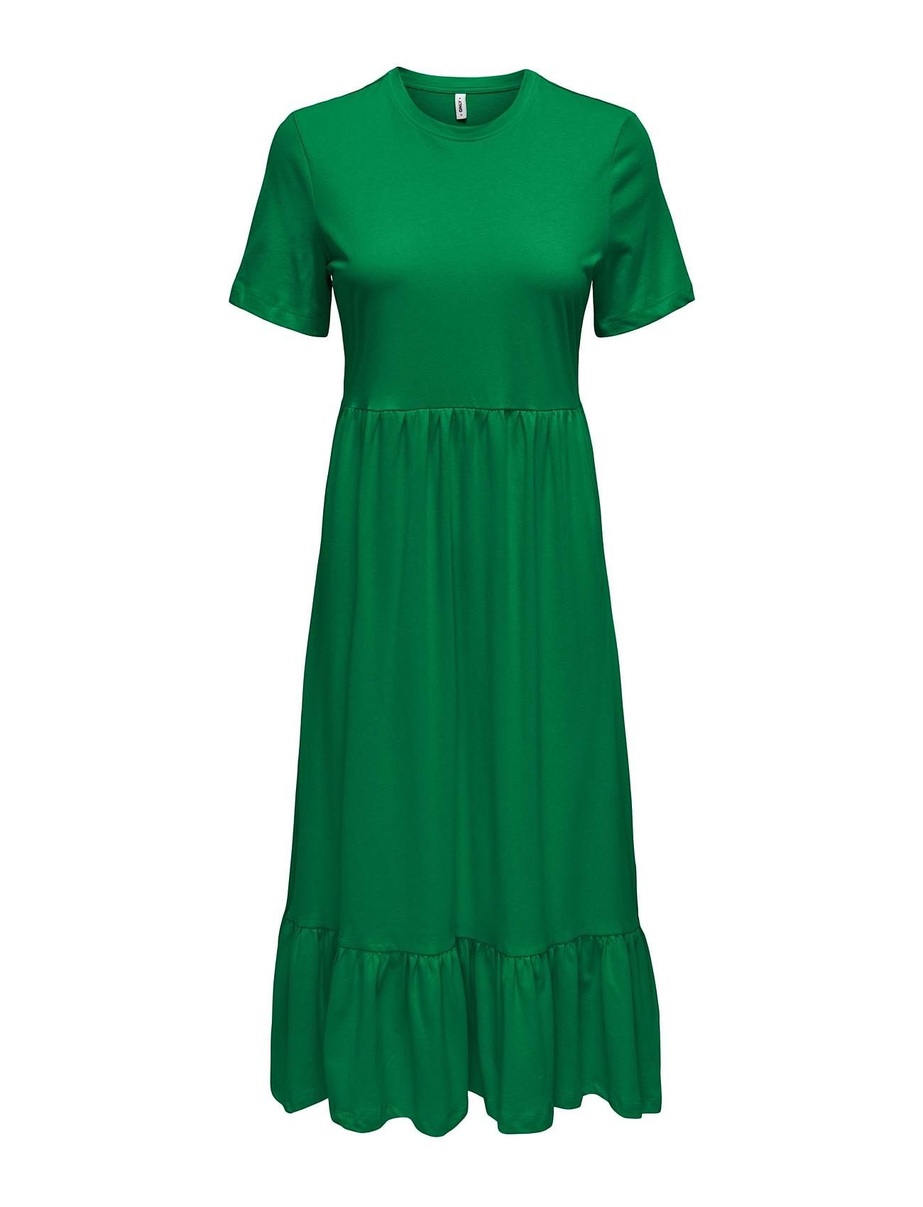 ONLY Onlmay S/s Peplum Calf Dress Box Jrs (Green Bee/Grön) - 230 kr ...