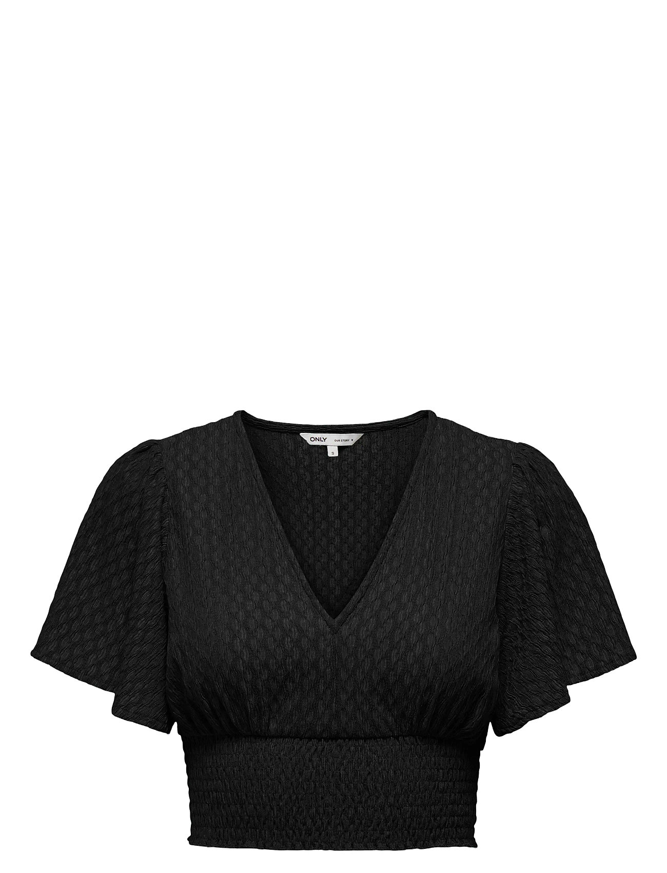 Onlhannah S/S Smock Top Jrs Noos Black ONLY