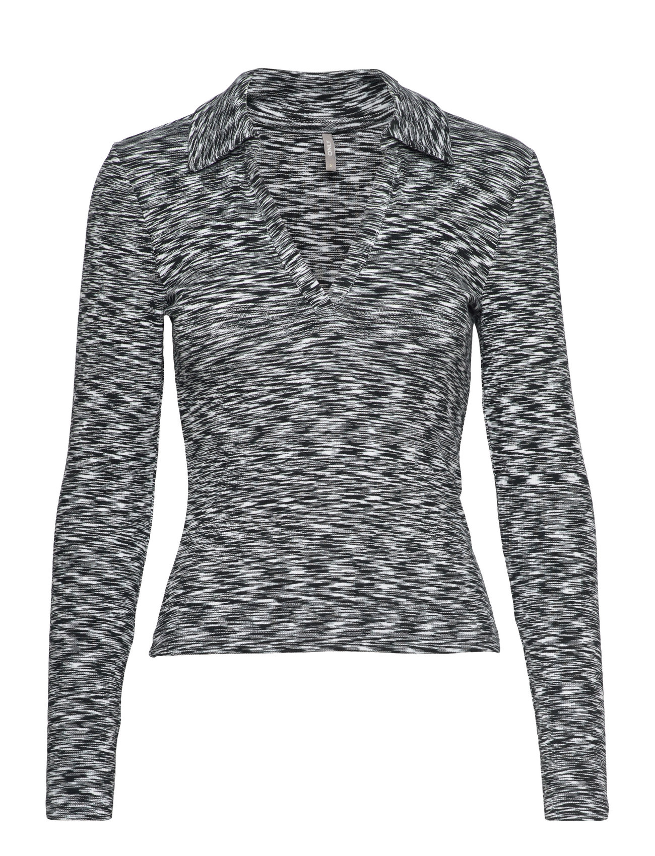 Onlamia L/S Polo Top Jrs Grey ONLY