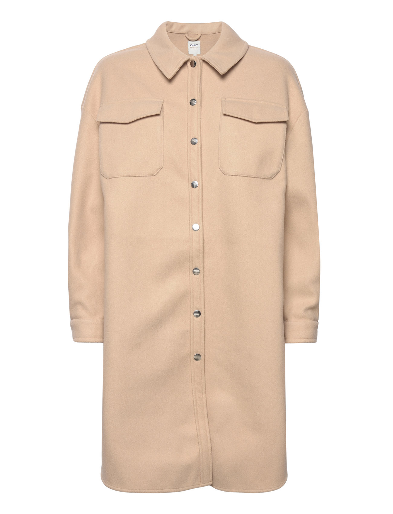 Onlelaine-Troy Ls Long Shacket Pnt Beige ONLY 109675