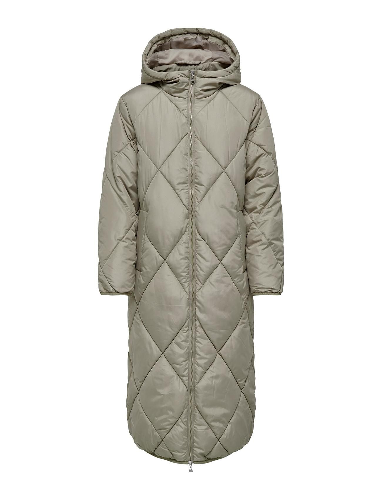 Onlnewtamara X-Long Quilted Coat Cc Otw Green ONLY