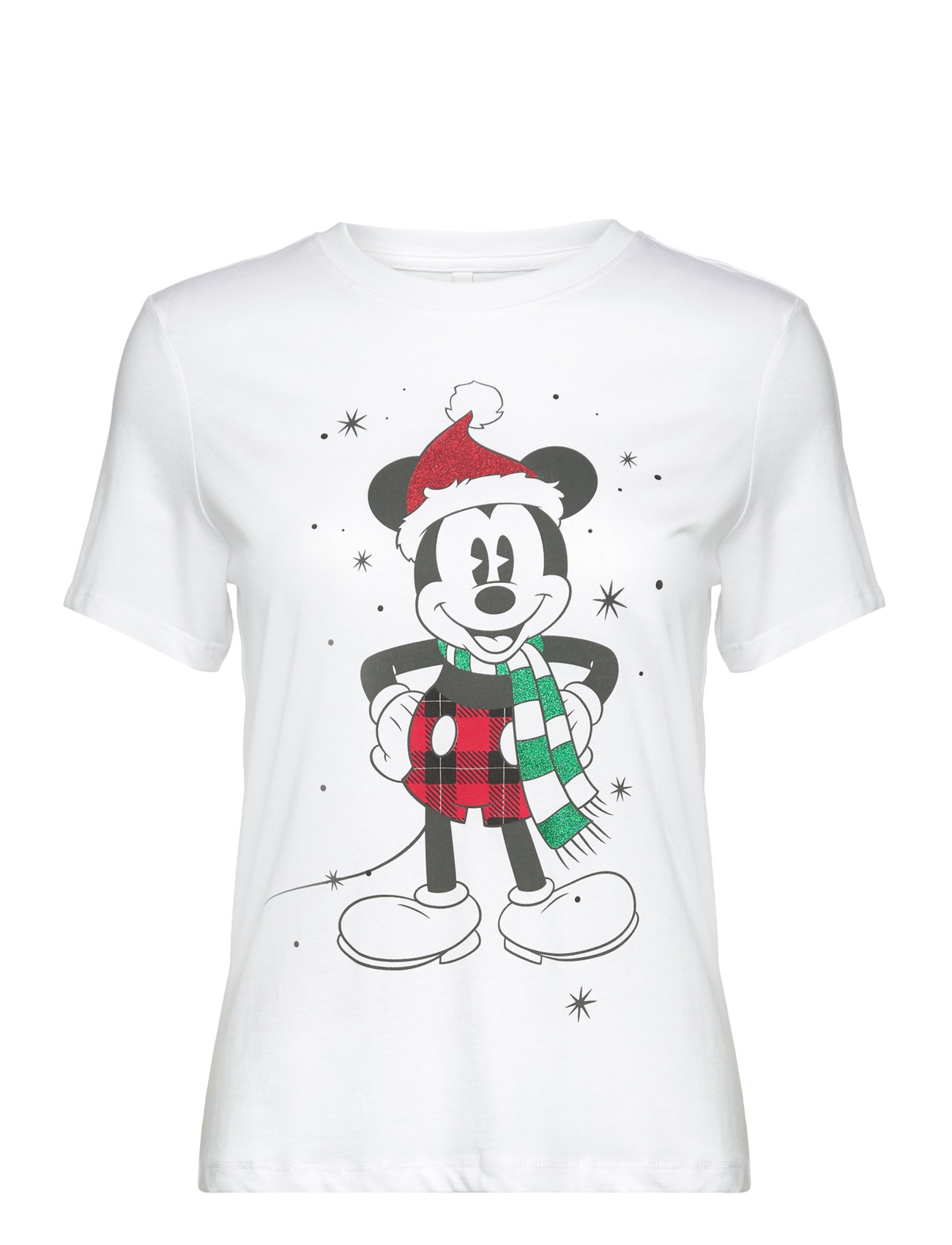 Onldisney Christmas S/S Top Box Jrs Tops T-shirts & Tops Short-sleeved White ONLY