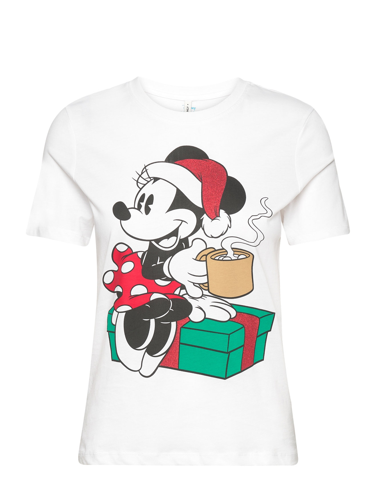 Onldisney Christmas S/S Top Box Jrs Tops T-shirts & Tops Short-sleeved White ONLY