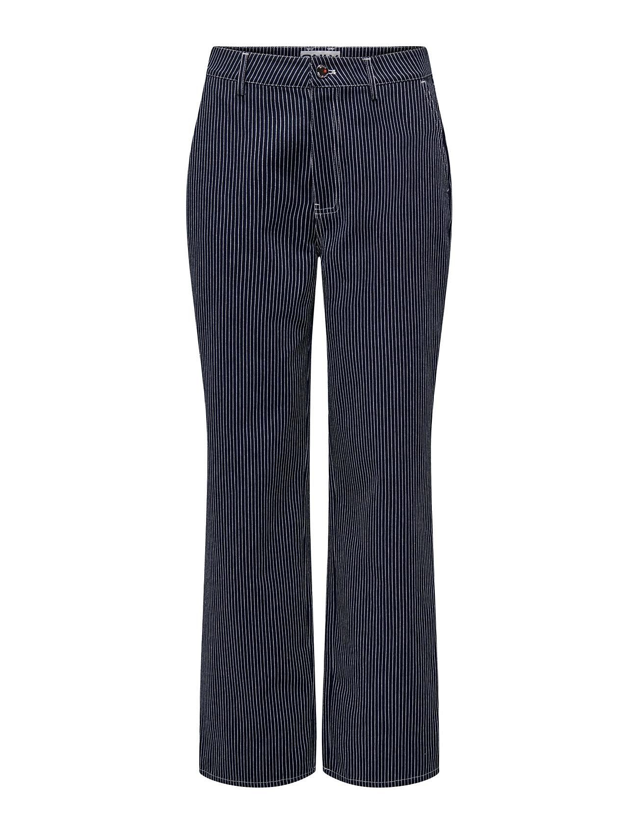 Onlnehva Hw Straight Pants Pnt Navy ONLY