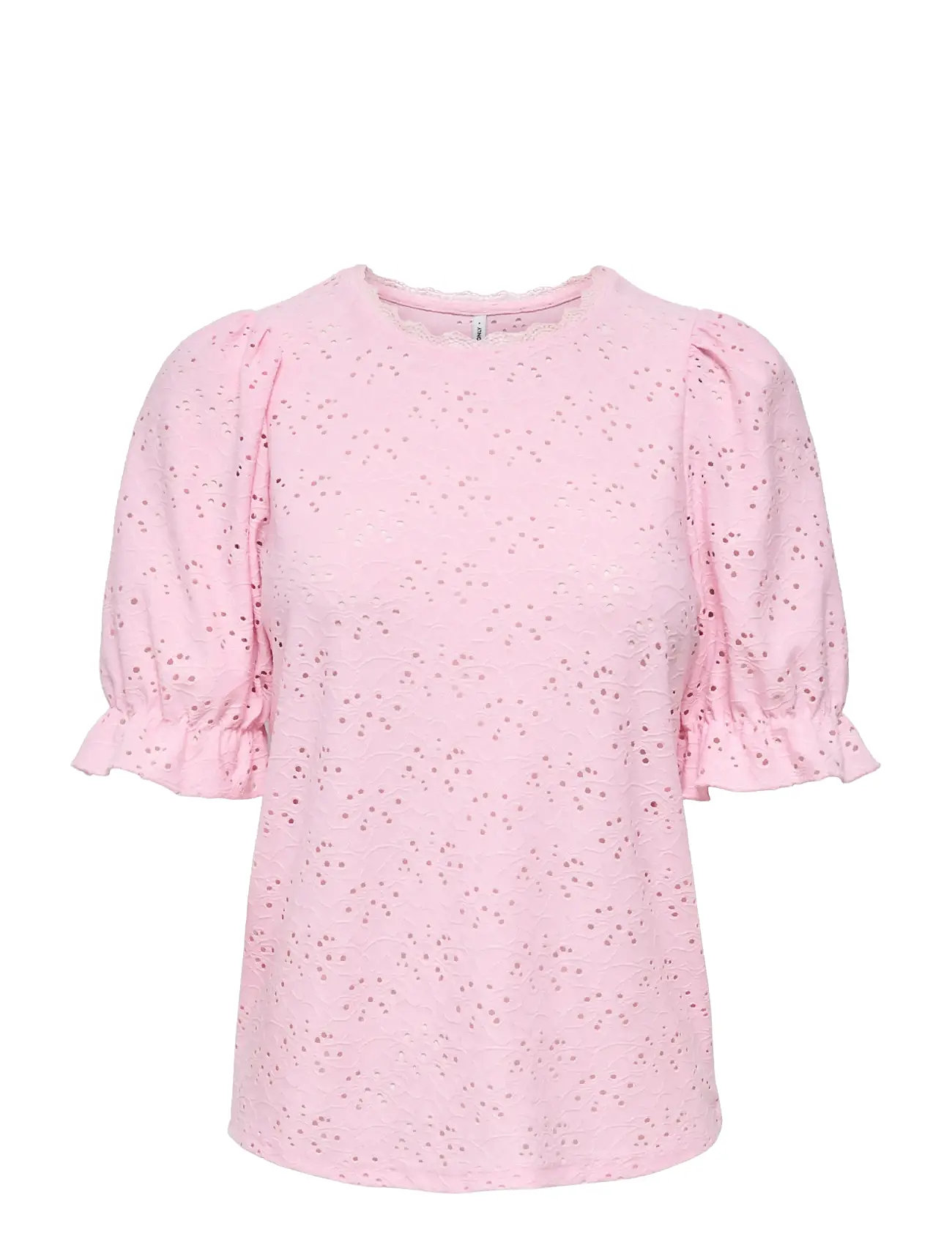 ONLY Onlnew Smilla S/S Puff Oberteil Jrs Pink - L - Damen