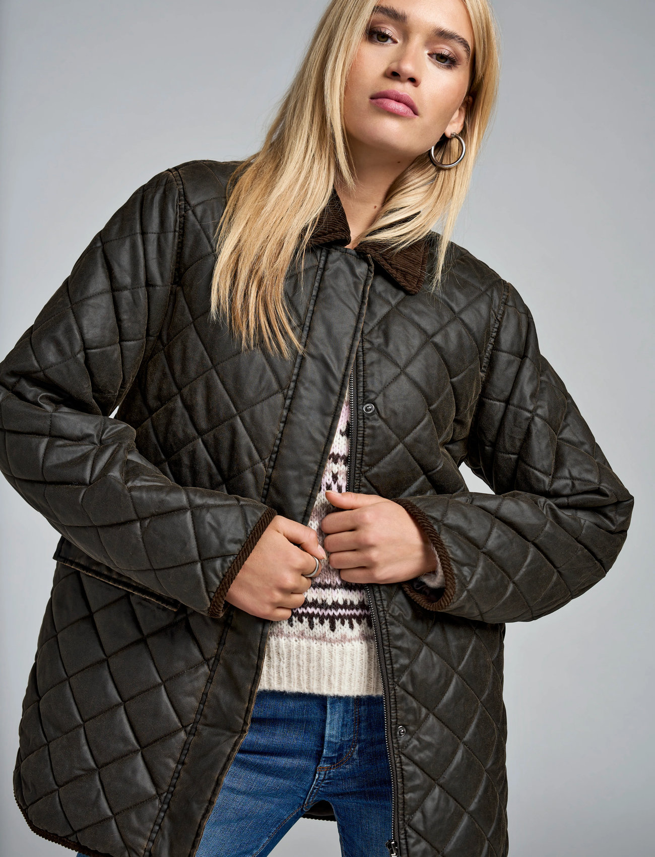 ONLY Onlmountain Quilted Jacket Cc Otw, XS, Brown, Jakker > Quiltede Jakker, Dame