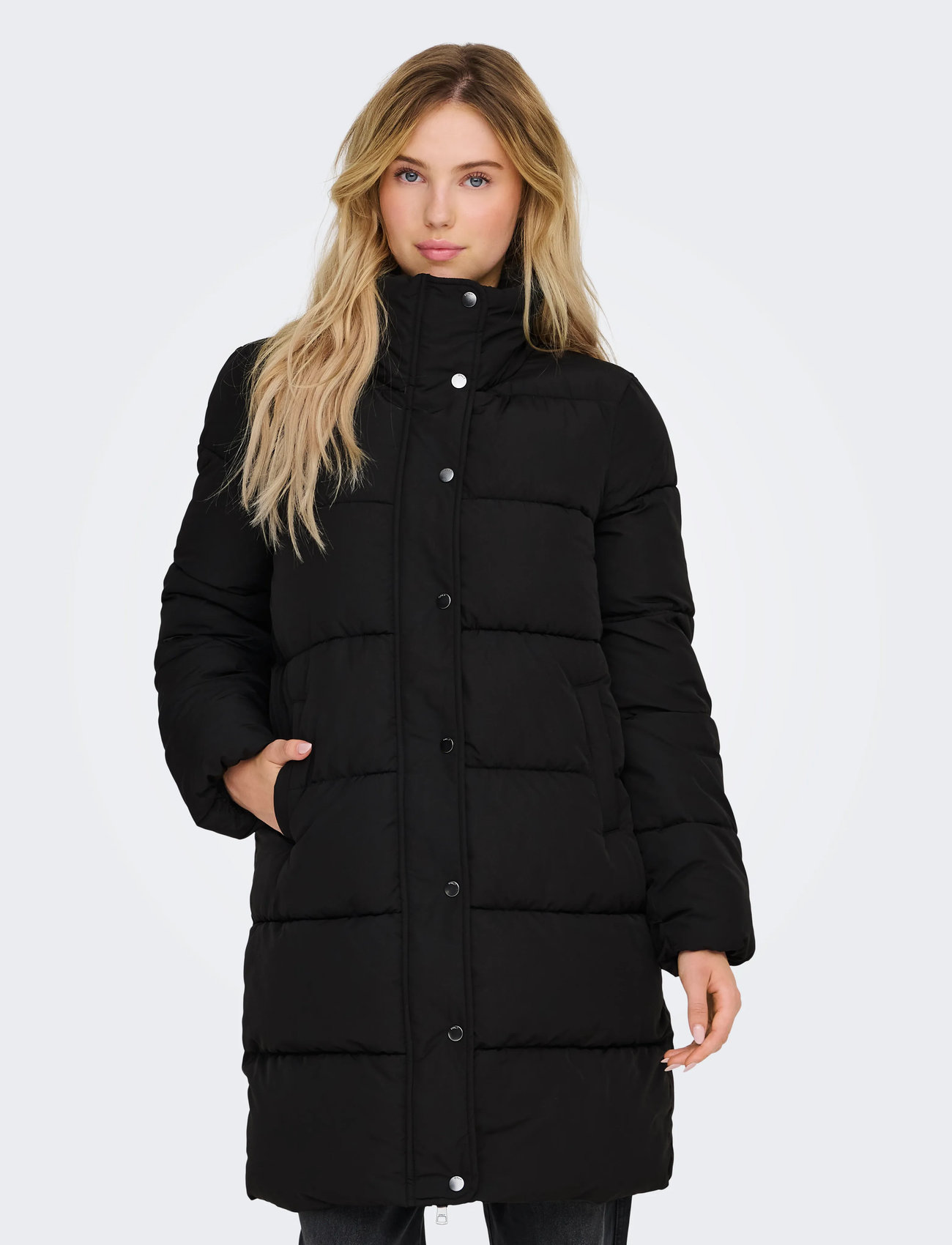 ONLY Onlnewcool Puffer Coat Cc Otw, L, Black, Frakker > Vatterede Frakker, Dame