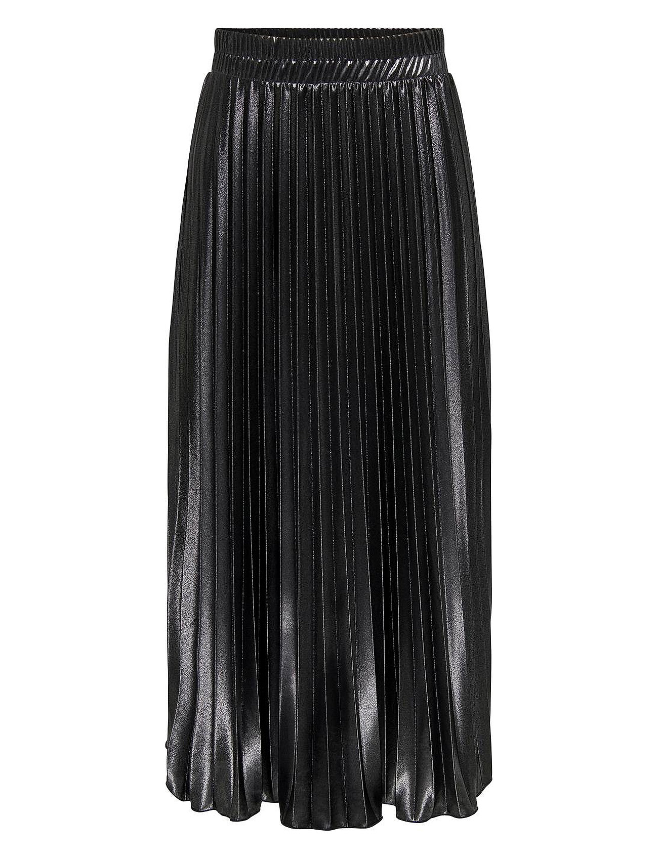 ONLY Onllyon Pleated Shine Skirt Jrs Svart