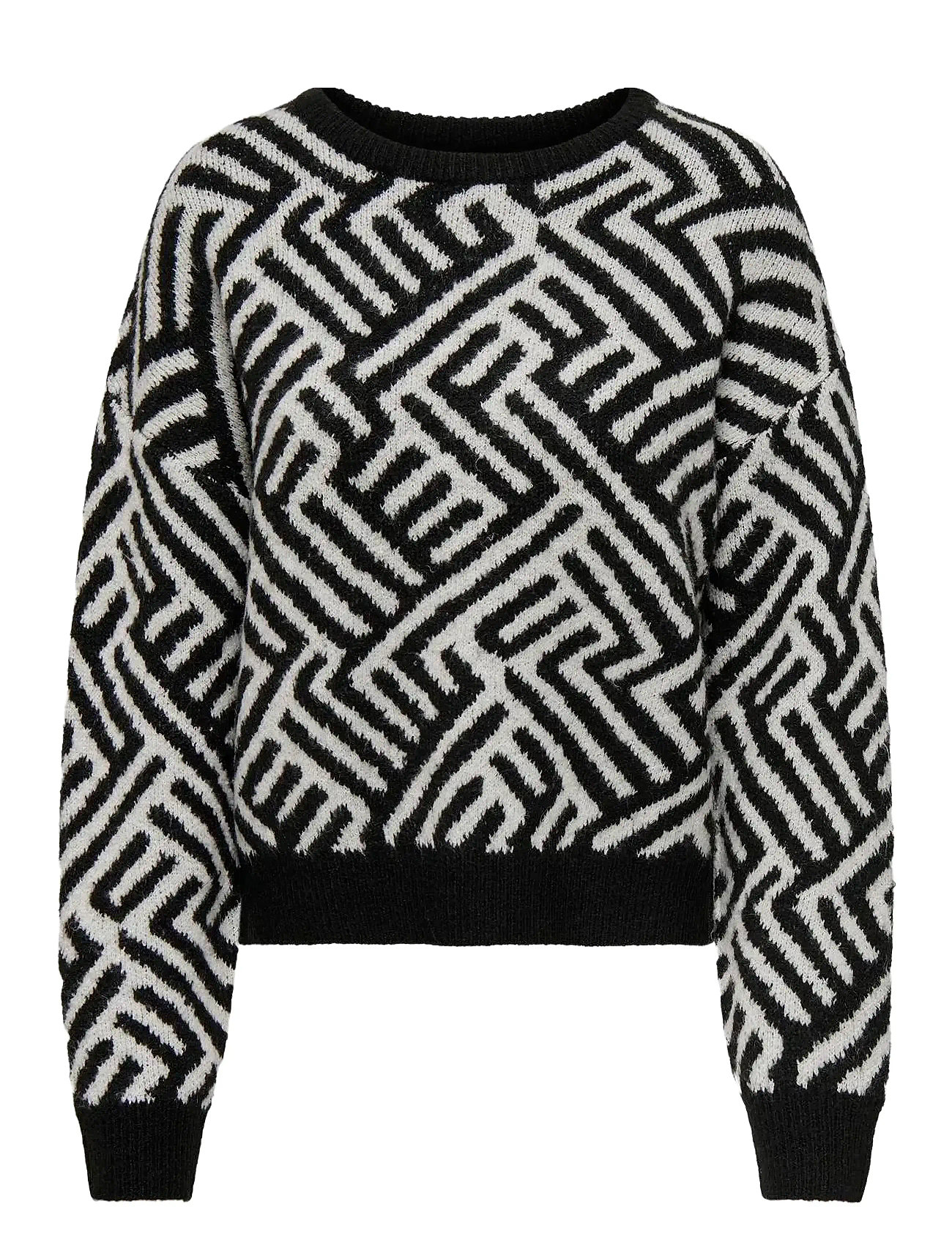 Onltara Life Ls Jq O-Neck Knt Black ONLY