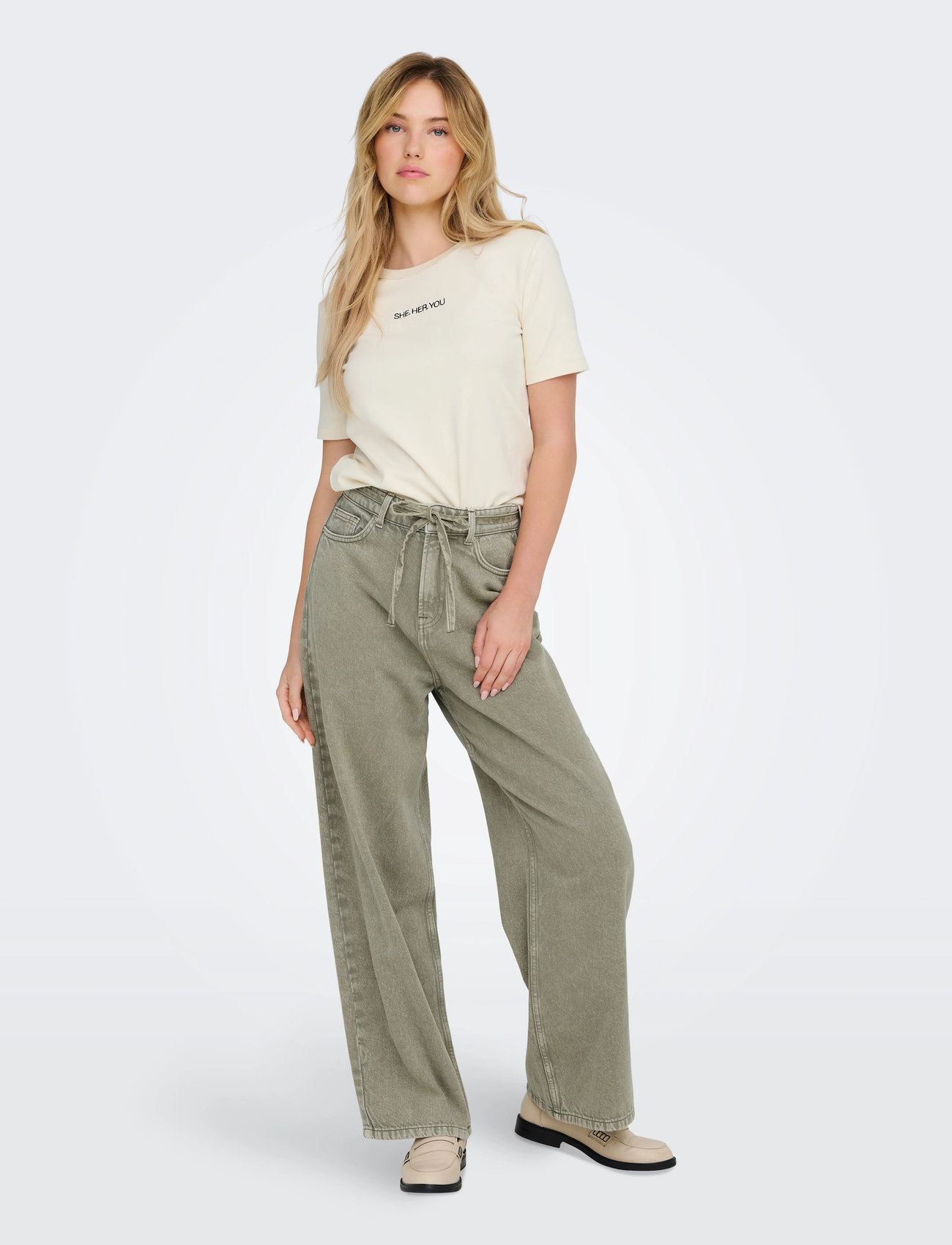 ONLY Onlbleecker Mw Belt Loose Long Pant Pnt (ON15334347