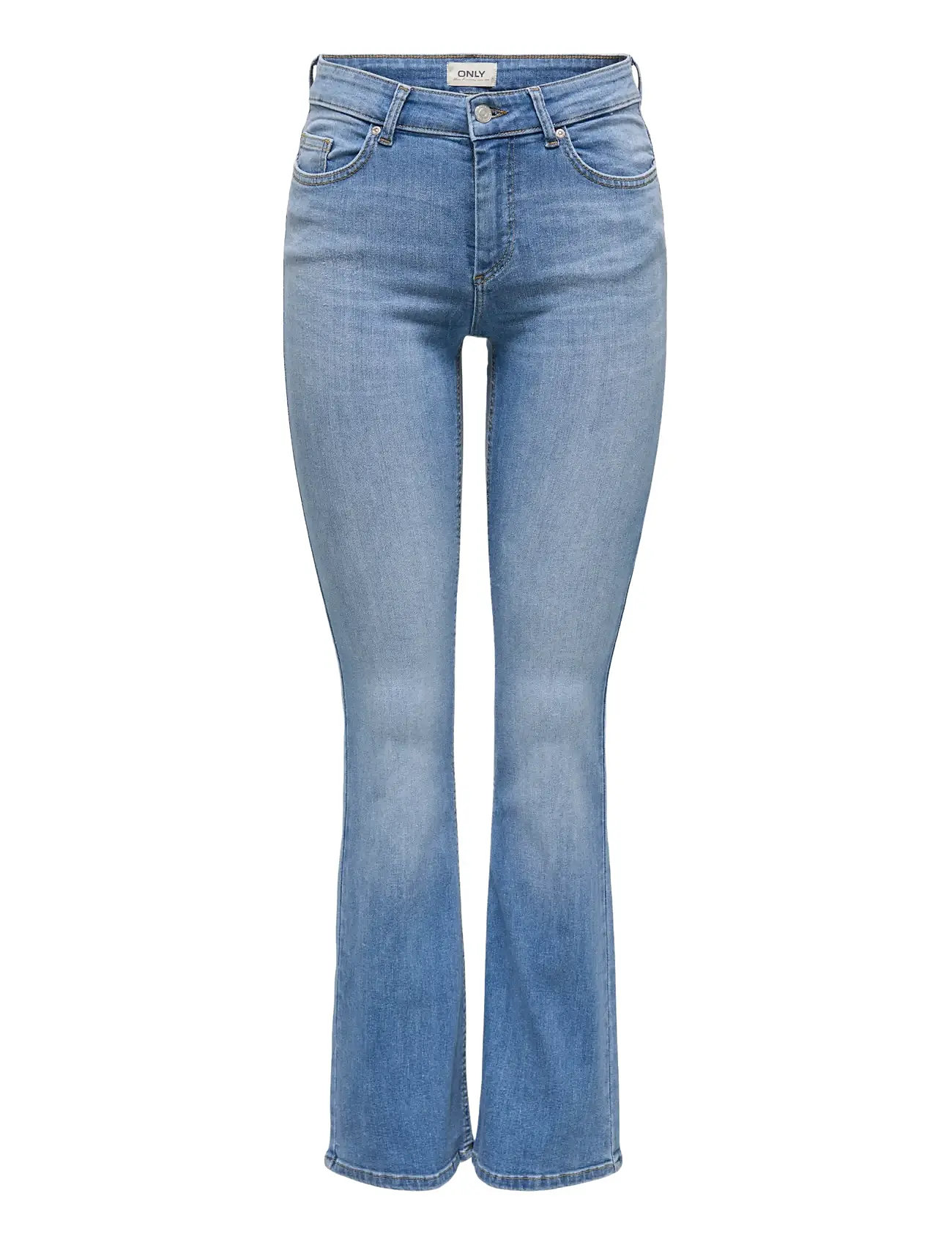 ONLY Onlblush Mw Back Pock Fla Tai222 Dnmnoos Blau - XSx30 - Damen