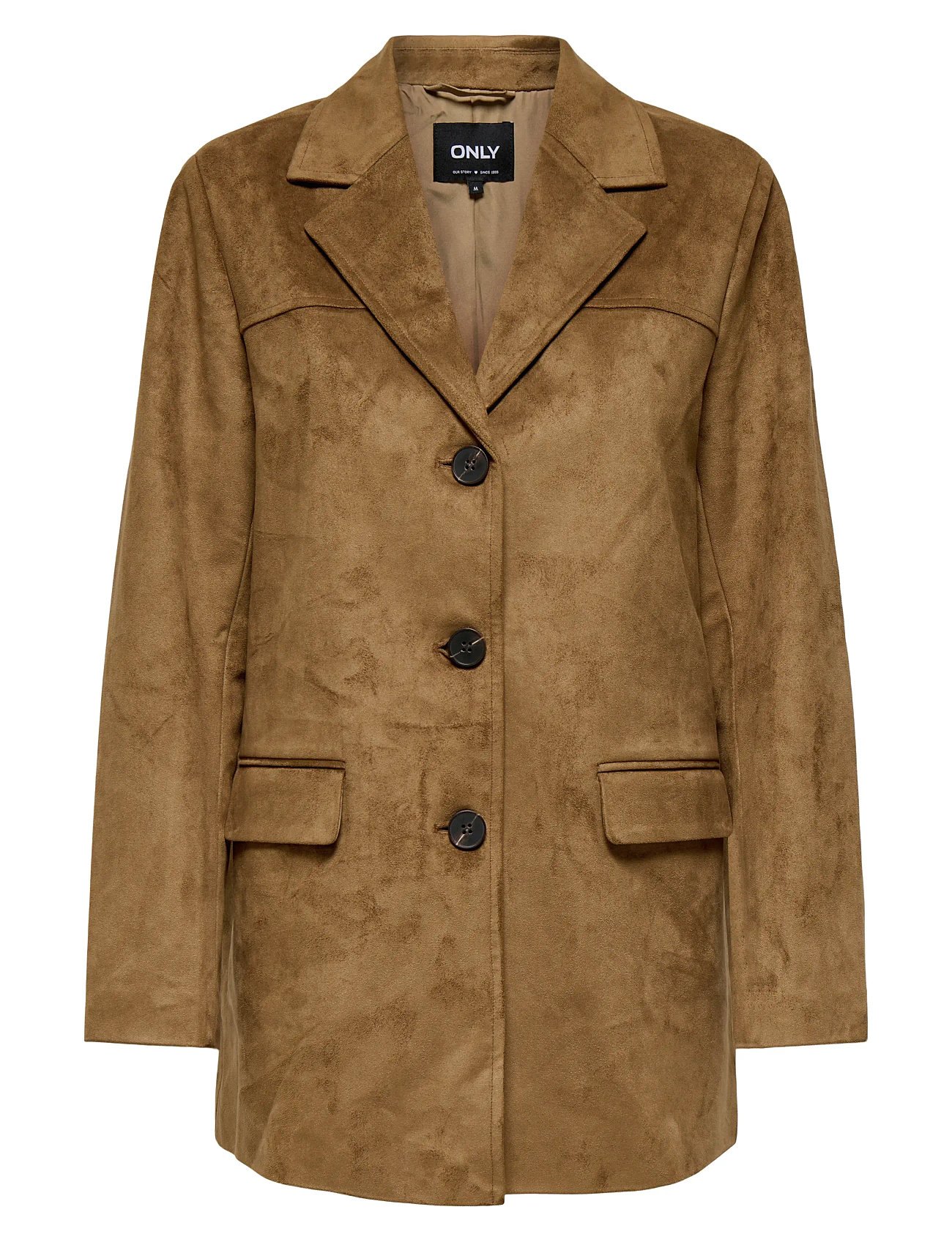 ONLY Onltulip Faux Wildleder Blazer Mantel Otw Braun - XS - Damen