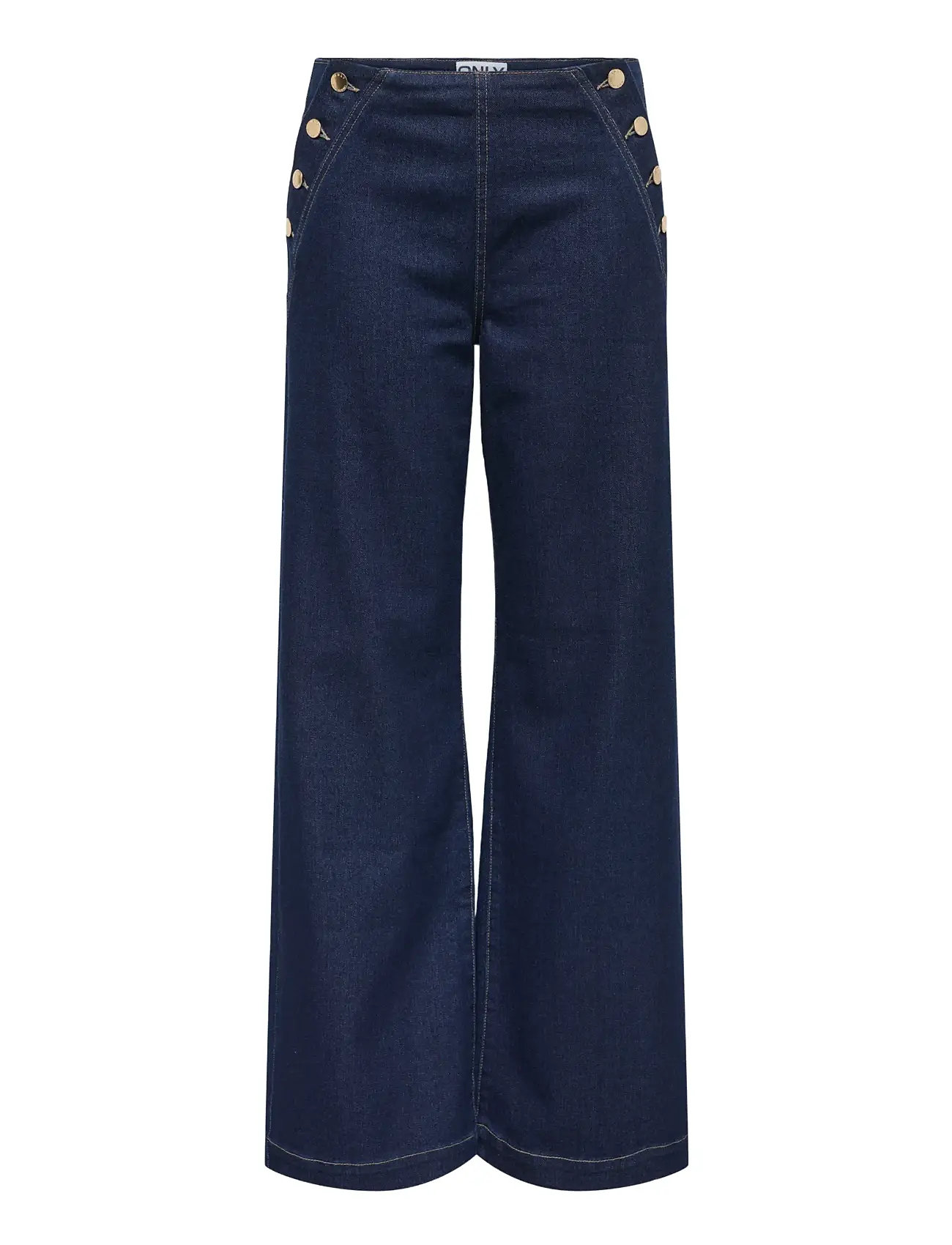 ONLY Onlmadeline Button Hw Wide Dnm Gua Navy - XLx32 - Damen