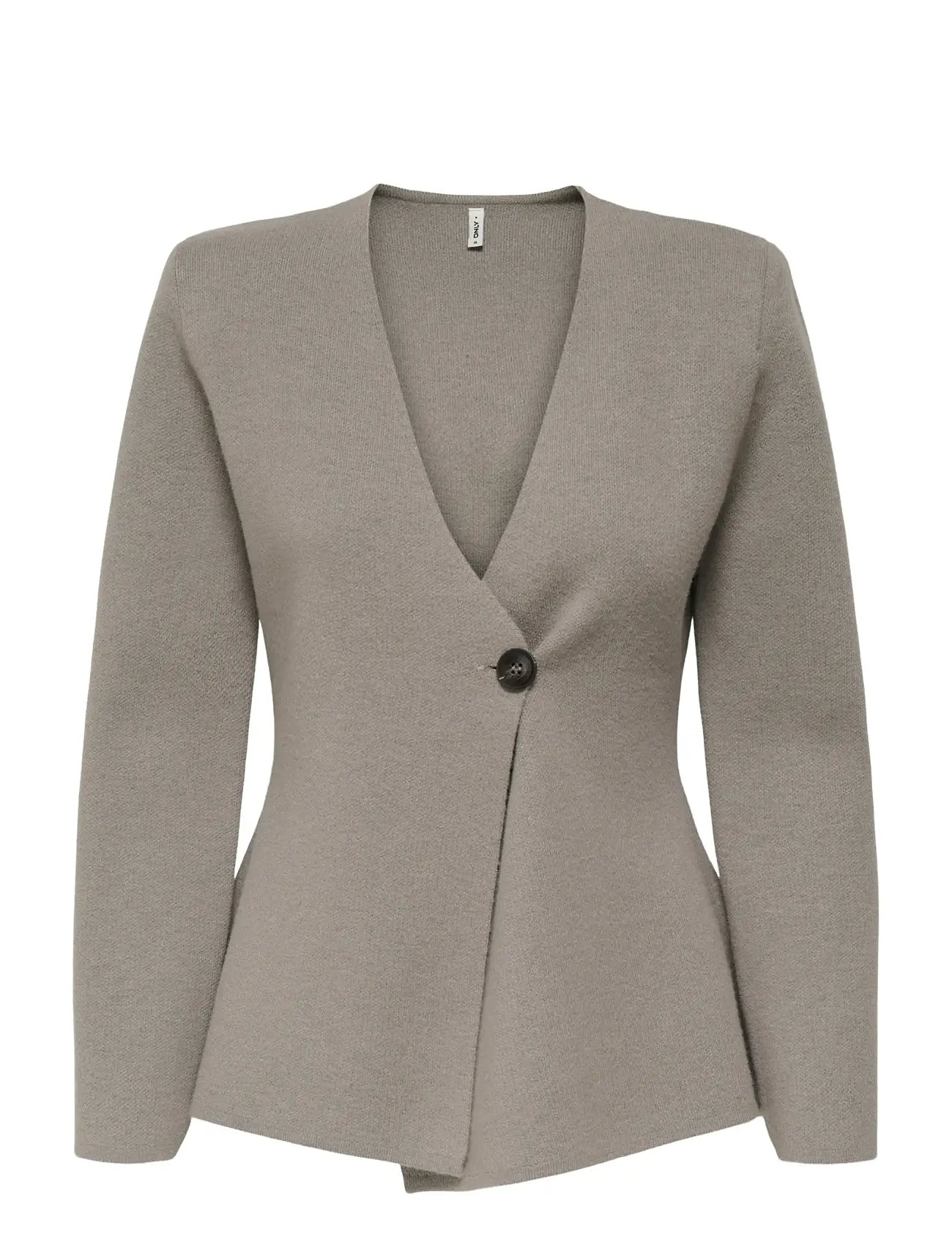 ONLY Onlmyera Life Ls One Button Cardigan Knt Grau - S - Damen