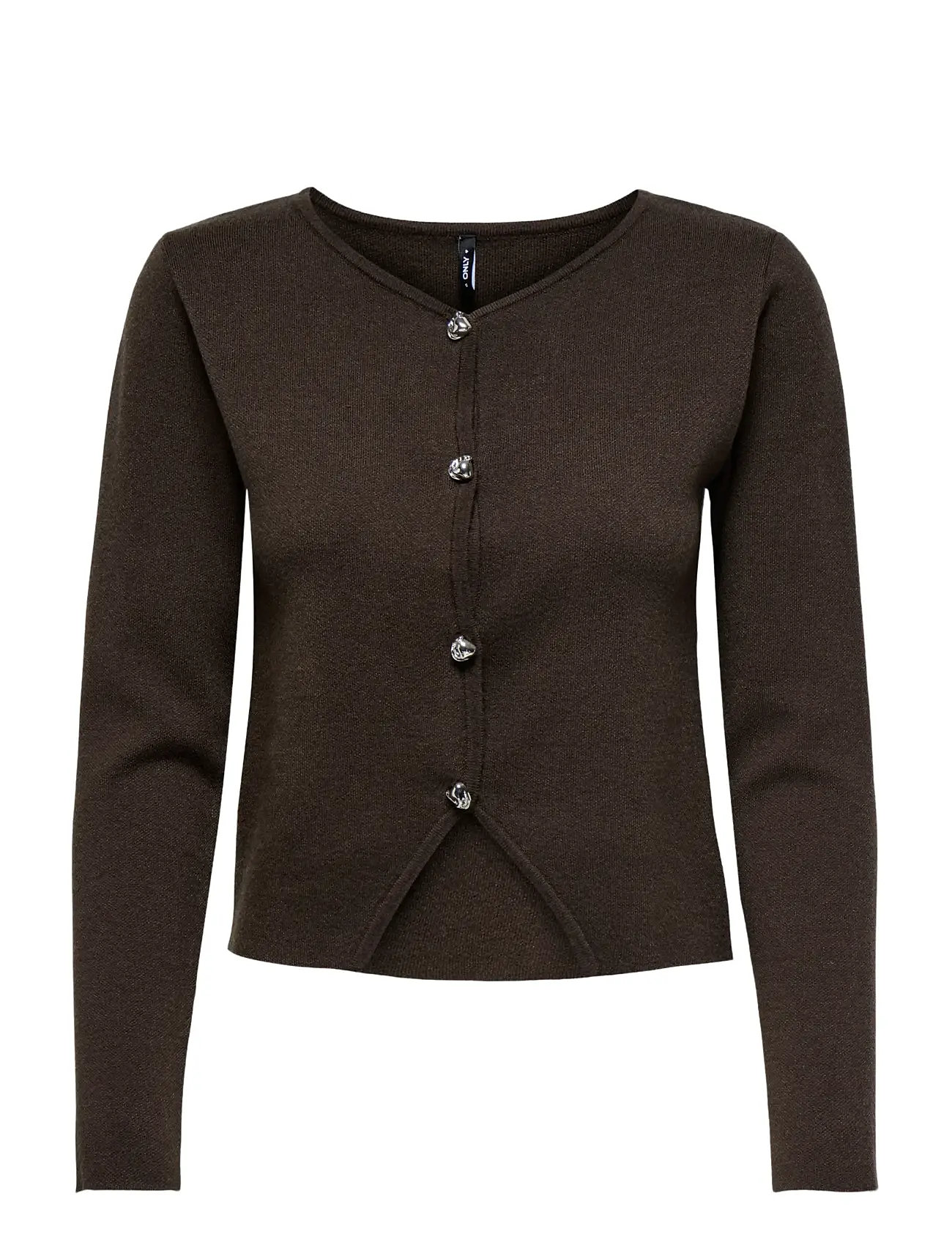 ONLY Onlscarlett Ls Button Cardigan Knt, L, Brown, Strik > Cardigans, Dame