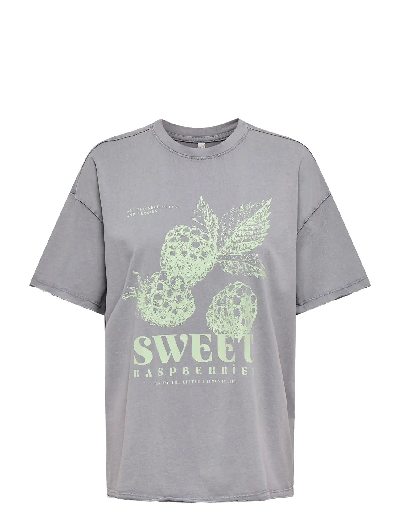 ONLY Onlkinna S/S Oversize Oberteil Box Jrs Grau - M - Damen