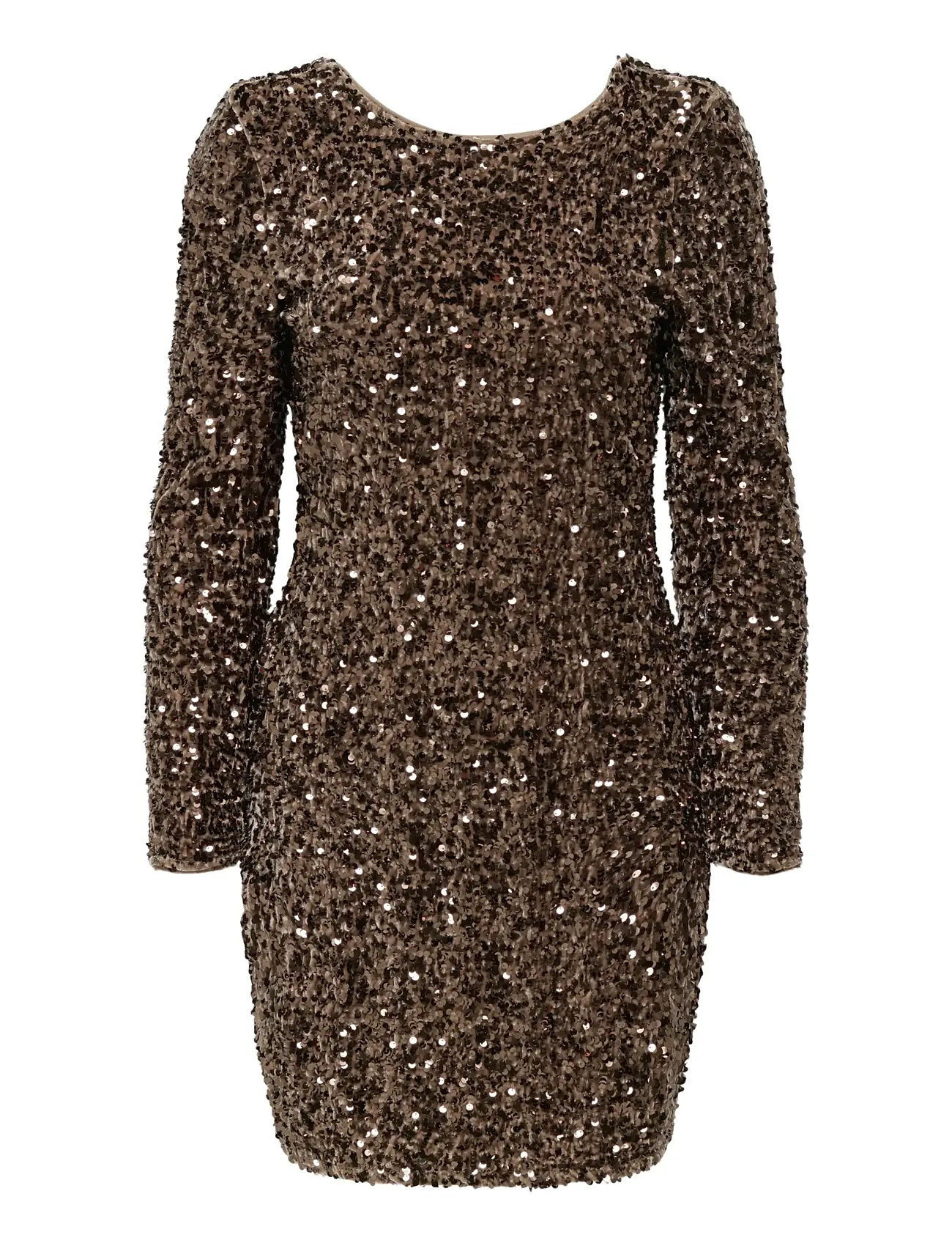 ONLY Onlconfidence L/S Deep Sequins Dressjrs. Braun - L - Damen