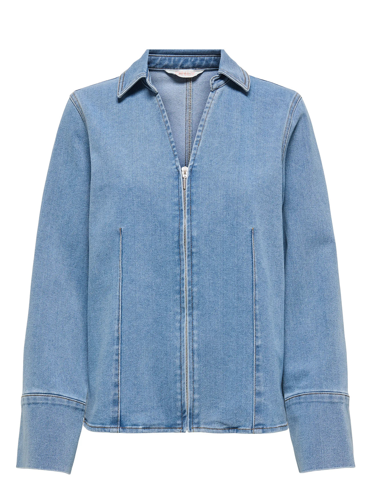 Onlfrida Ls Zip Dnm Shirt Gua Skirts Denim Skirts Blue ONLY