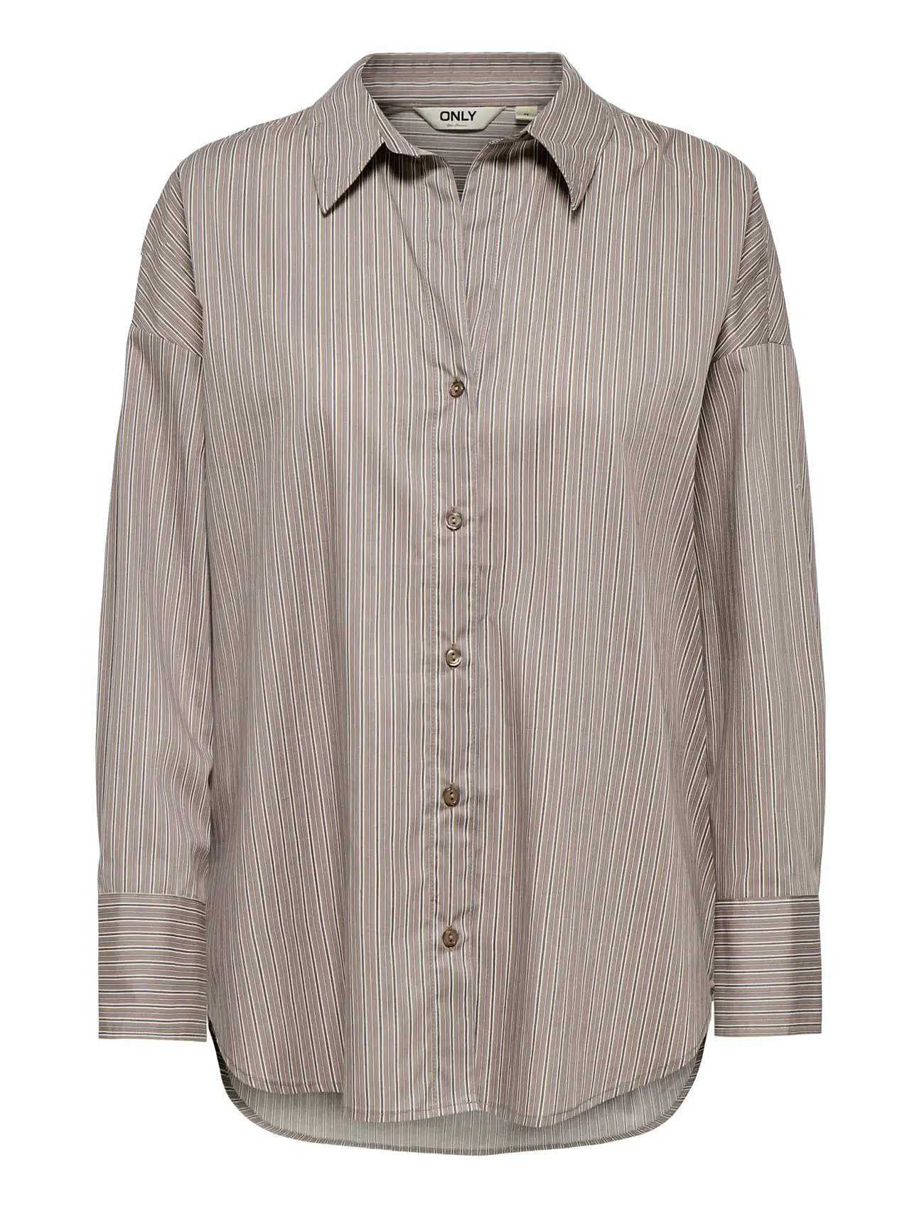 ONLY Onloregon Nano Ls Shirt Wvn Braun - S - Damen