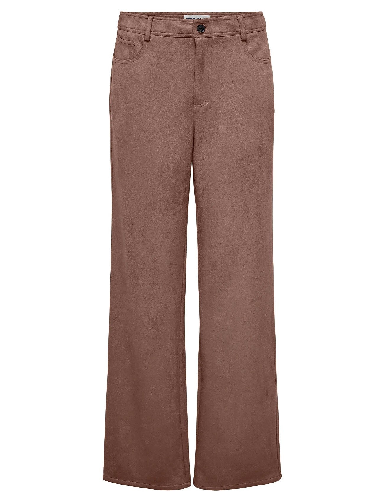 ONLY Onlisi Life Mw Str Faux Wildleder Hose Zlo Braun - Lx32 - Damen