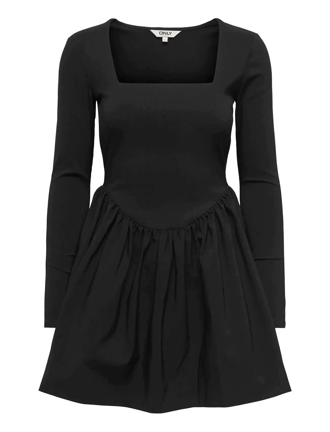 ONLY Onlmenia Ls Balloon Kurz Kleid Wvn Schwarz - XS - Damen