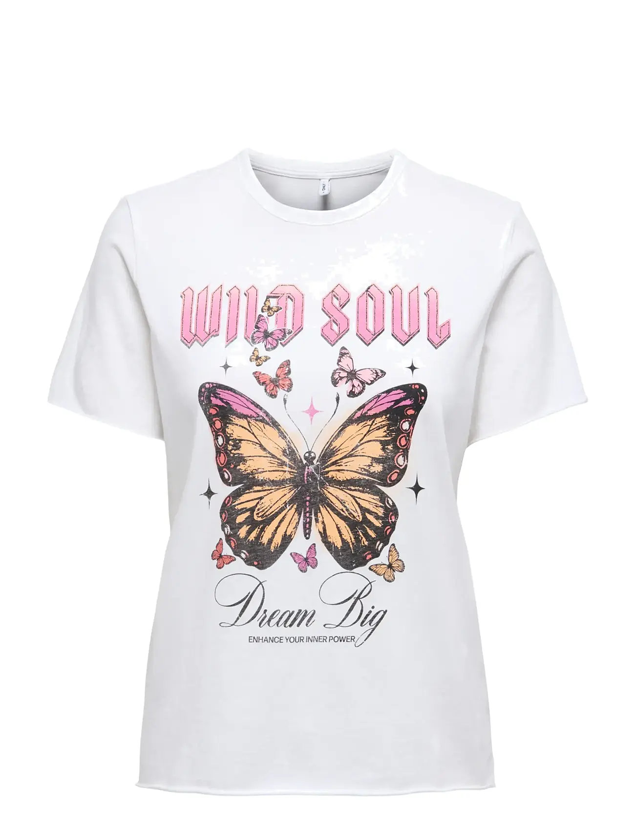 ONLY Onllucy Life Reg S/S Print Oberteil Box Ccjrs Weiß - M - Damen