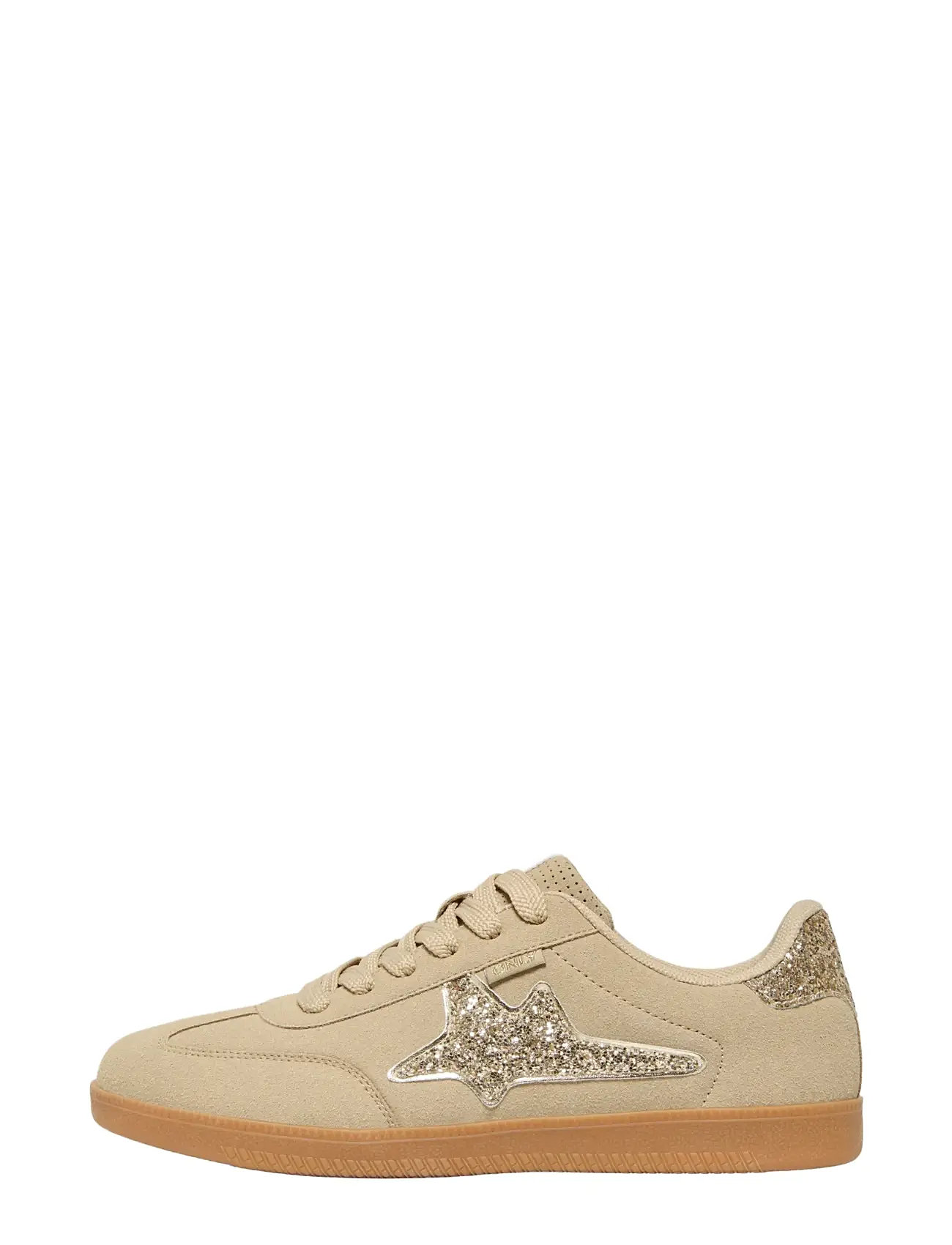 ONLY Onlsandra Side Glitter Sneaker Beige - 39 - Damen
