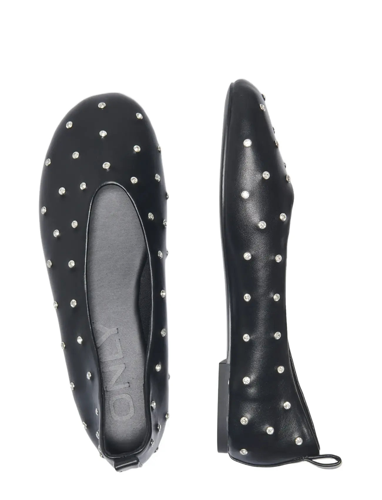 ONLY Onladriana-2 Studs Pu Ballerina Schwarz - 40 - Damen