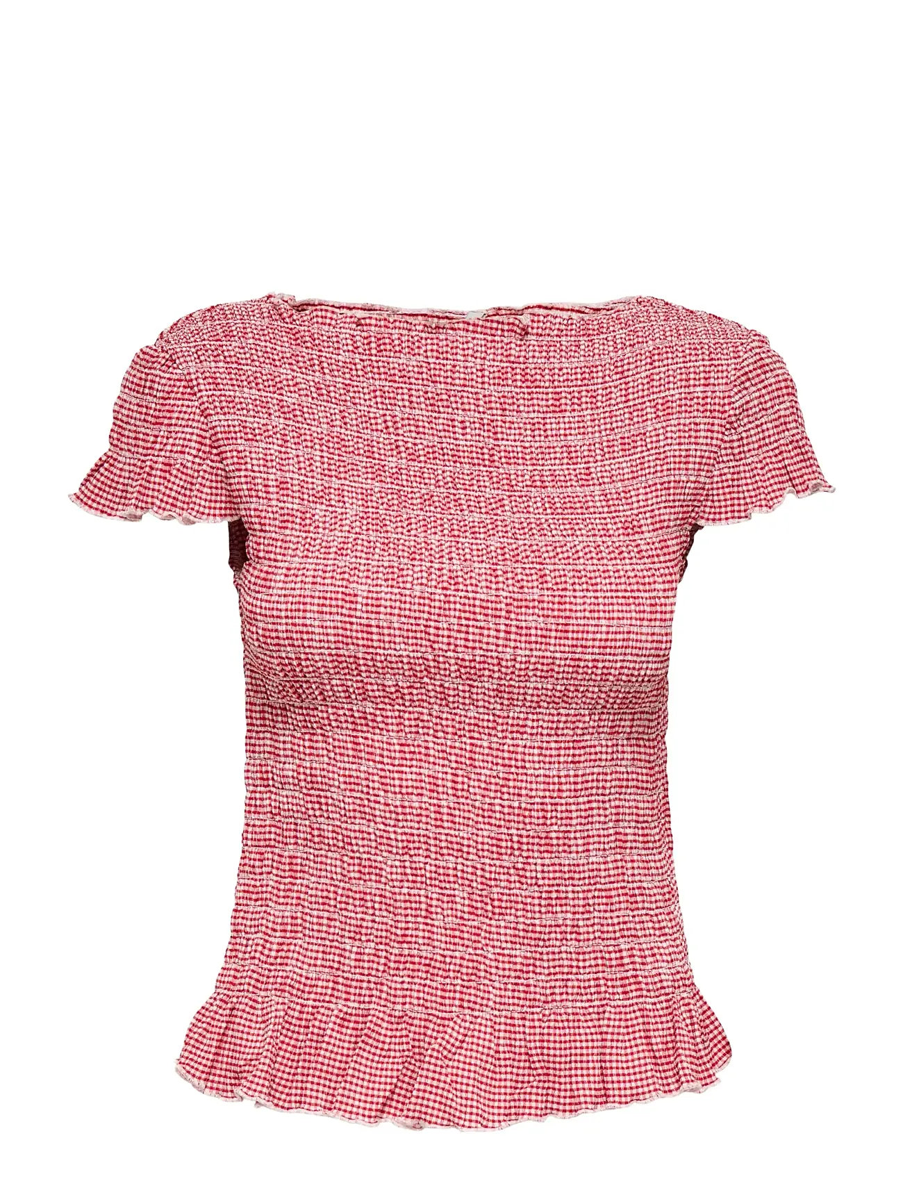 ONLY Onlcelle Basecap Smock Boatneck Oberteil Jrs Rot - XS - Damen