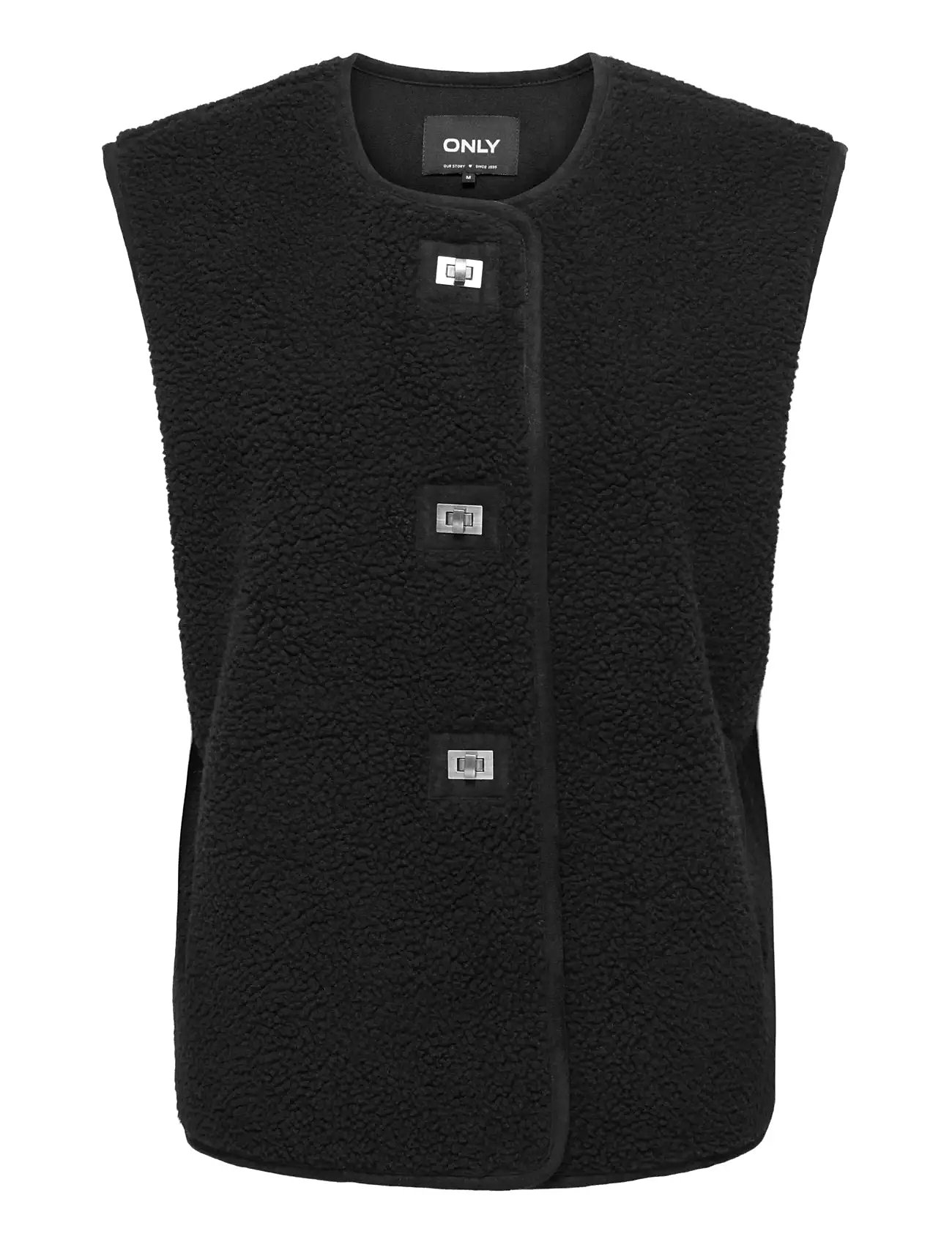 ONLY Onlwendy Teddy Weste Otw Schwarz - M - Damen