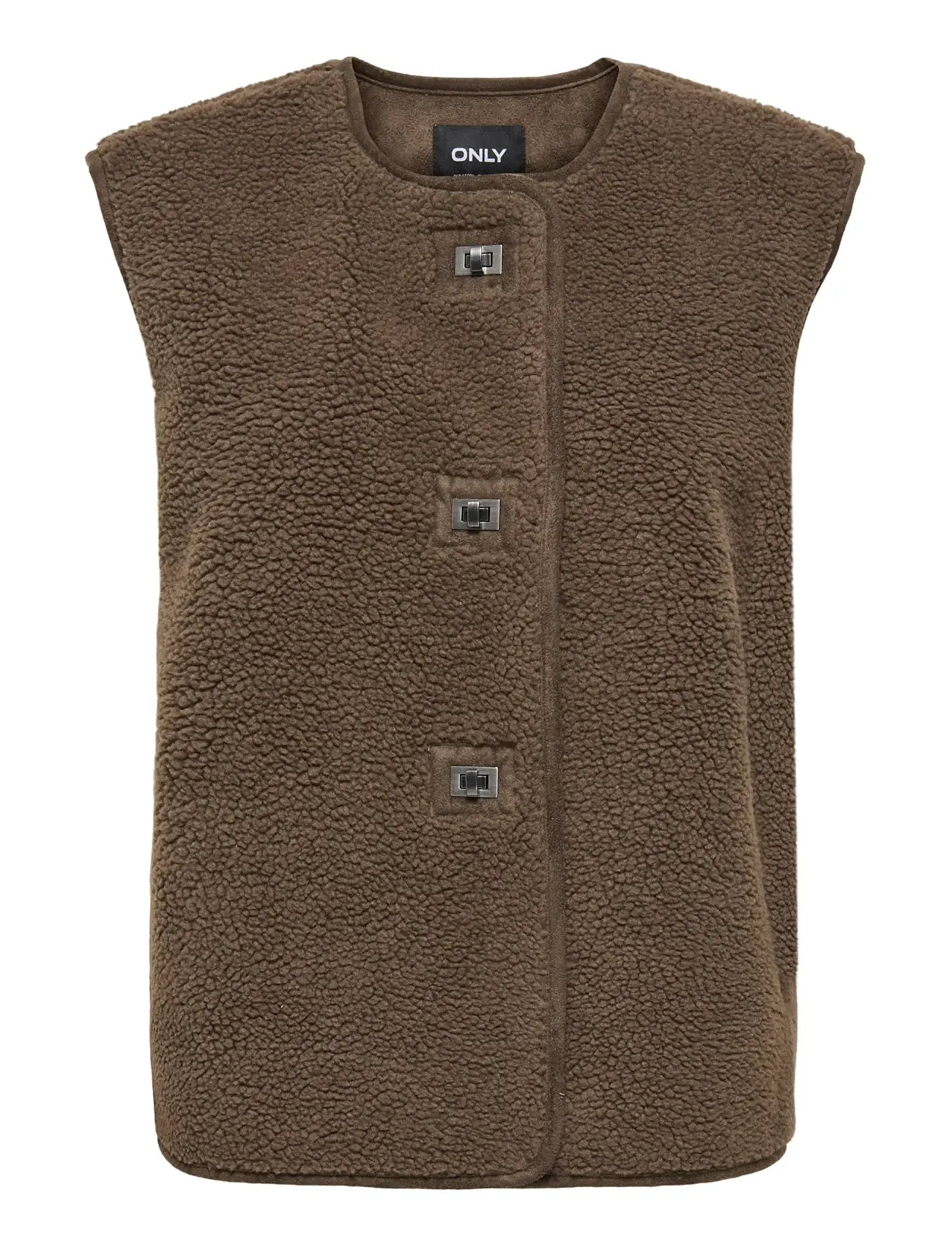 ONLY Onlwendy Teddy Weste Otw Braun - S - Damen