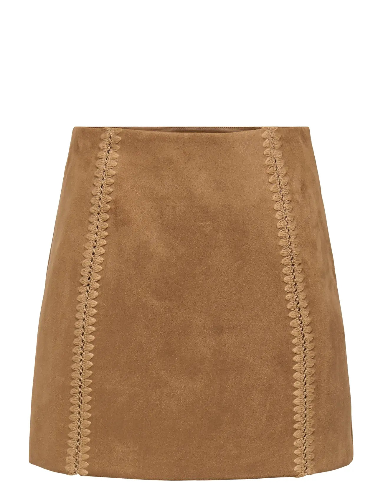 ONLY Onljoline Faux Suede Skirt Otw, S, Beige, Nederdele > Korte Nederdele, Dame