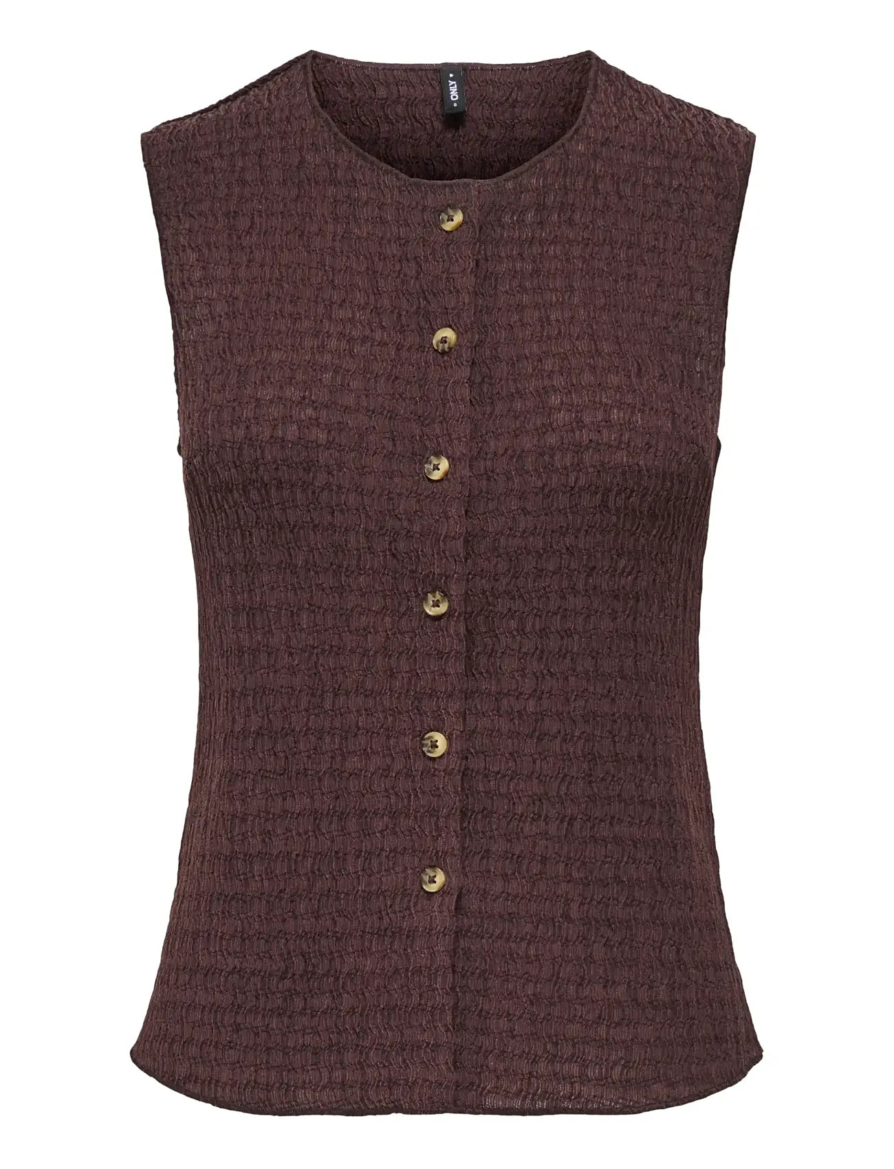 ONLY Onlilse S/L Structure Vest Jrs Noos Burgundy - L - Damen