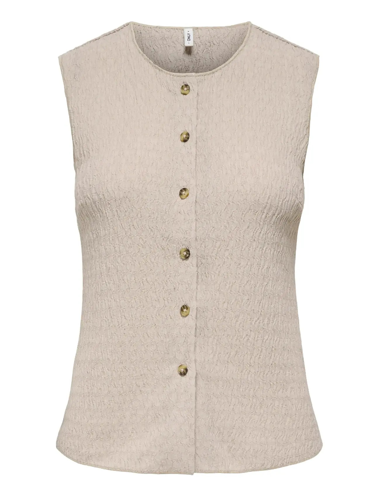 ONLY Onlilse S/L Structure Vest Jrs Noos Beige - XL - Damen