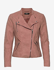 ash rose faux leather biker jacket