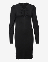 ONLSWEET L/S DETAIL DRESS KNT - BLACK