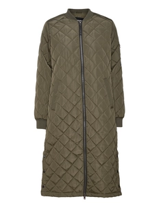 long green duvet coat