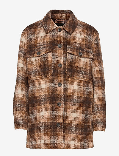 topshop check shacket