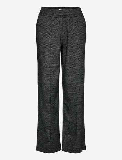 low waist wide leg trousers