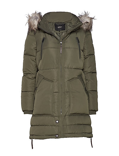 ONLY Onlrhoda Winter Coat Otw Gefütterter Mantel Grün ONLY