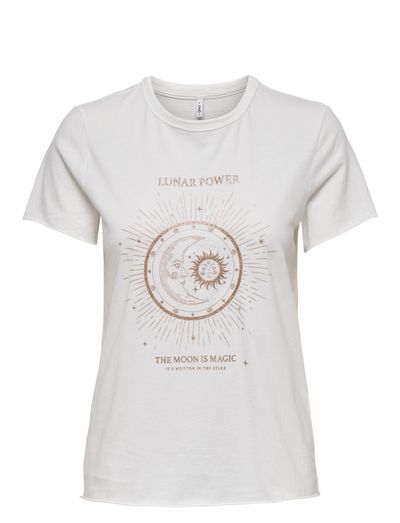 ONLY Onllucia T-Shirt Damen - Kurzärmlig, Reguläre Passform, Von Der Dänischen Marke ONLY