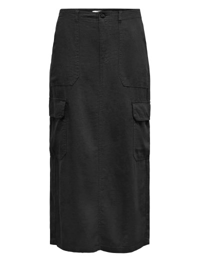 ONLY ONLADDICTION-Caro S/S Linen Dress: Mini Abito In Lino Donna, Scollo A V E Maniche Corte, Taglio Normale
